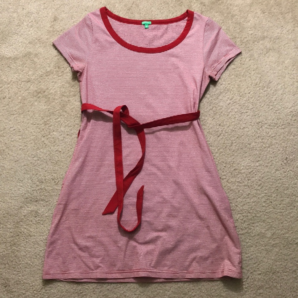 United Colors of Benetton red stripes dress